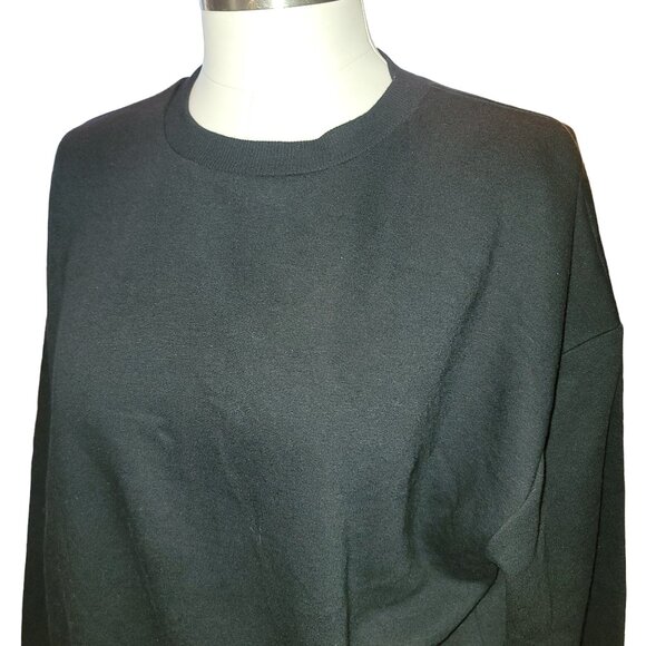 Wild Fable Black Sweatshirt Poly Cotton Blend Woman's XXL NWT JJ3394 - Picture 3 of 7